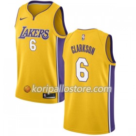 Los Angeles Lakers Jordan Clarkson 6 Nike 2017-18 Kulta Miesten Pelipaidat Swingman 